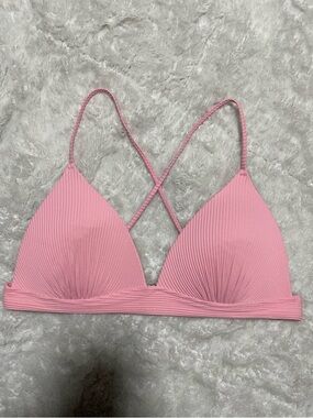 H&M Multi-Way Padded Ribbed Triangle Bikini Top
